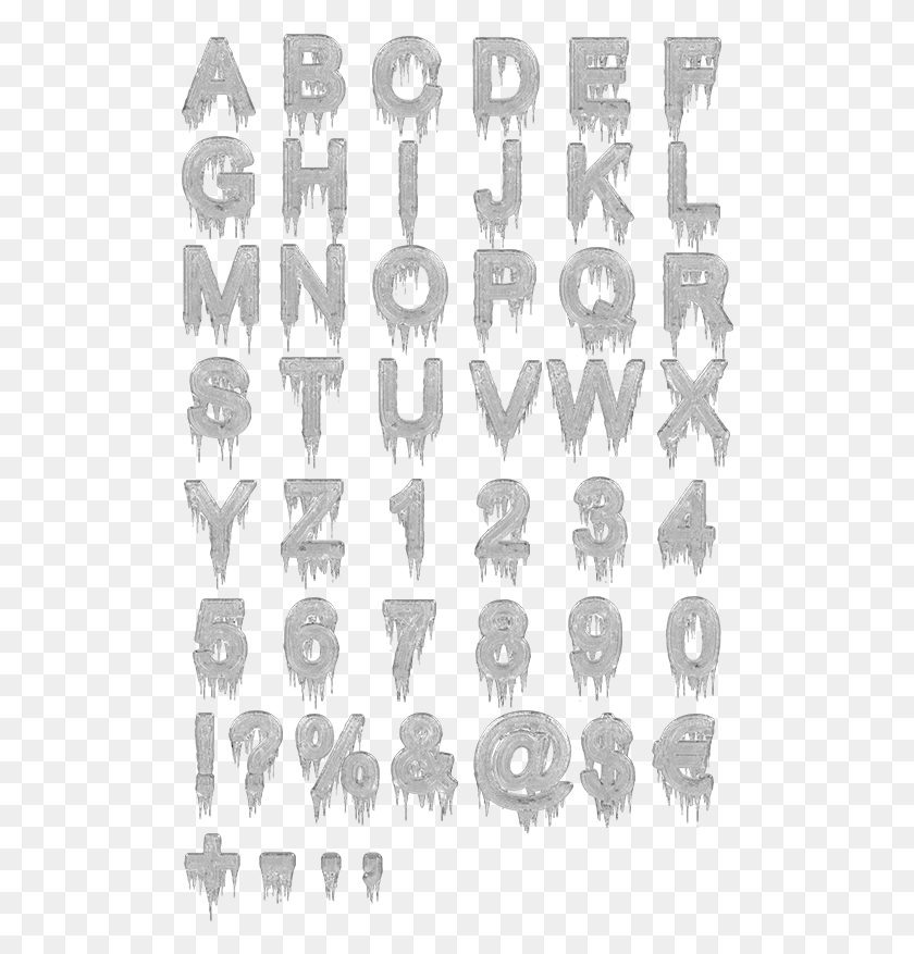508x817 Descargar Icicles Font Ice Letter, Text, Alfombra, Alfabeto Hd Png