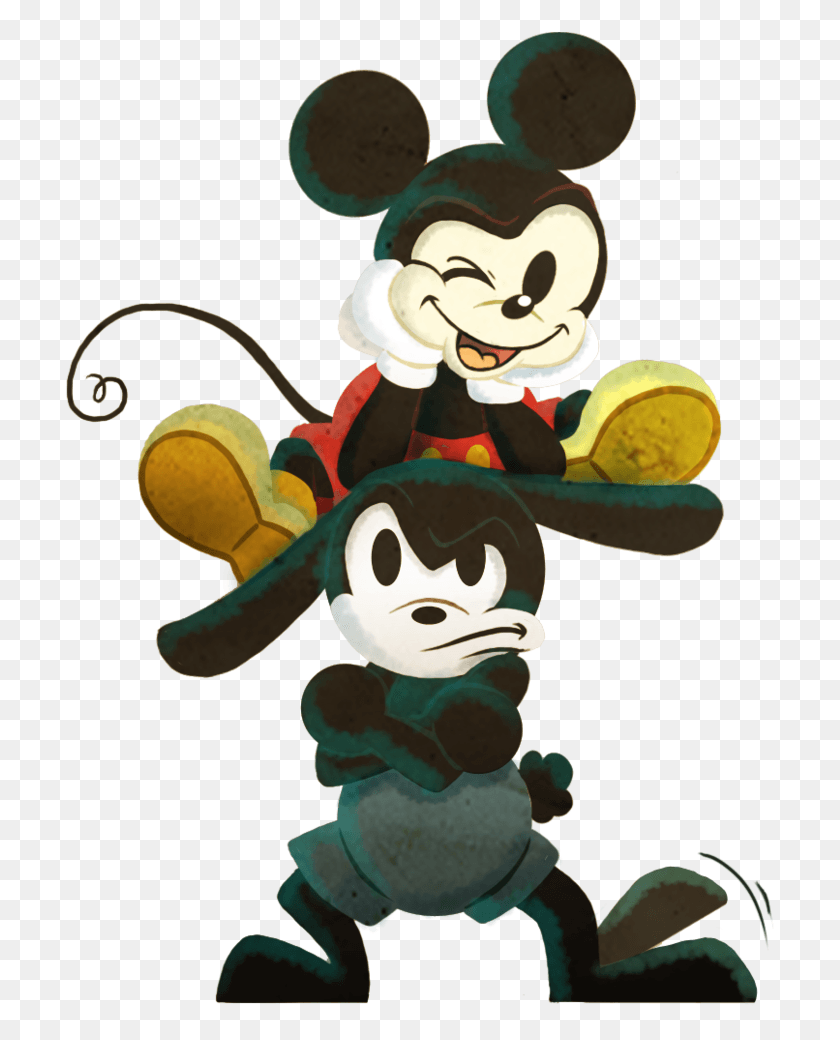 711x980 Ickeym Disney Oswald And Mickey, Toy, Elf, Plant HD PNG Download
