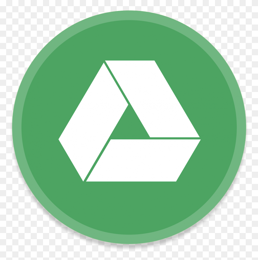 919x929 Ico Icns Google Drive Vector, Recycling Symbol, Symbol, Triangle HD PNG Download