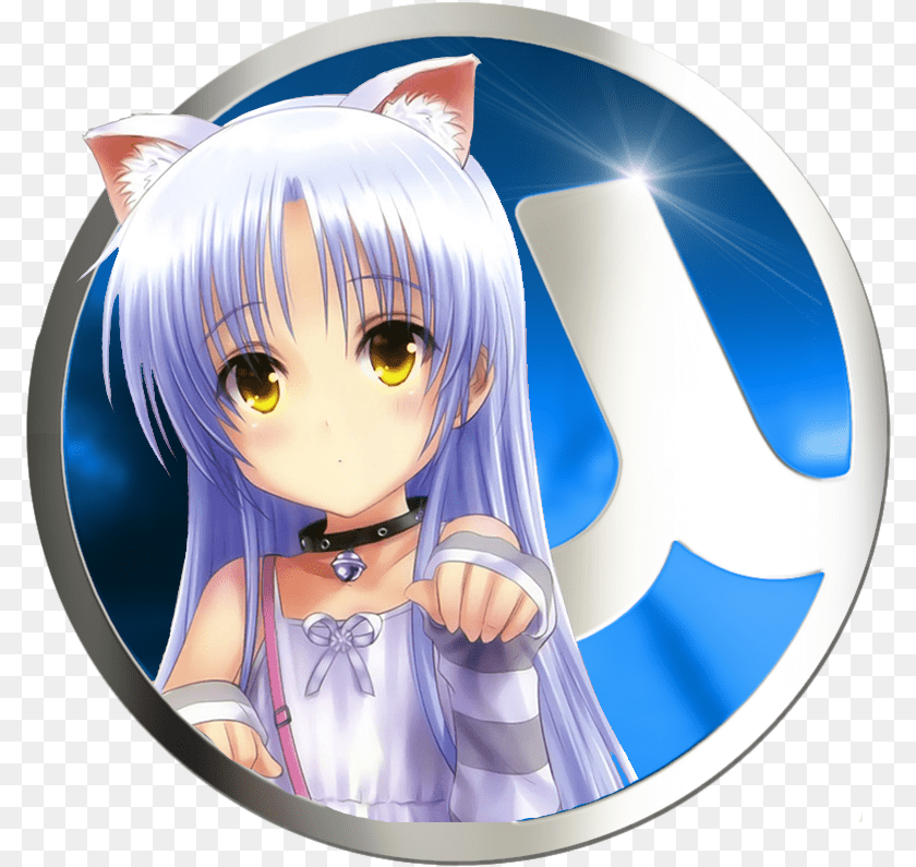 794x795 Icon Anime Icons Library Kanade Tachibana Angel Beats, Book, Comics, Publication, Baby Sticker PNG