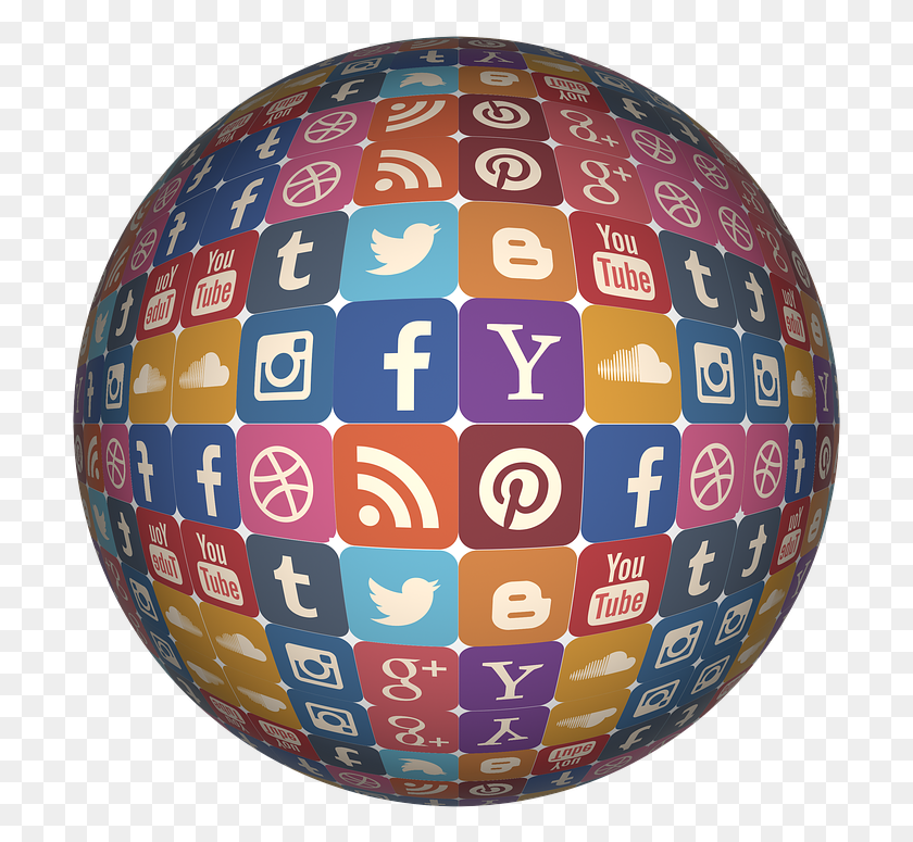 711x715 Icon Ball Round Social Media Network Multimedia Yahoo, Sphere, Outer Space, Astronomy HD PNG Download