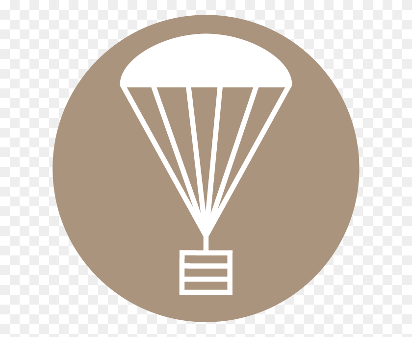 626x626 Эмблема С Парашютом Icon Cargo, Лампа, Шар, Воздушный Шар Png Скачать