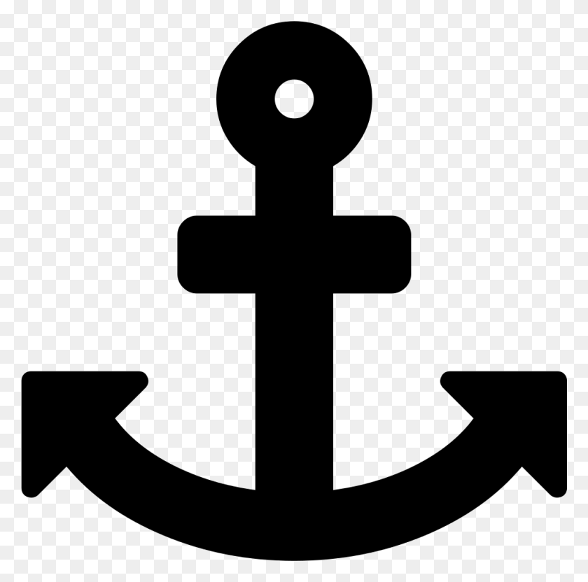 981x972 Icon Free Anchor Shape, Cross, Symbol, Hook HD PNG Download