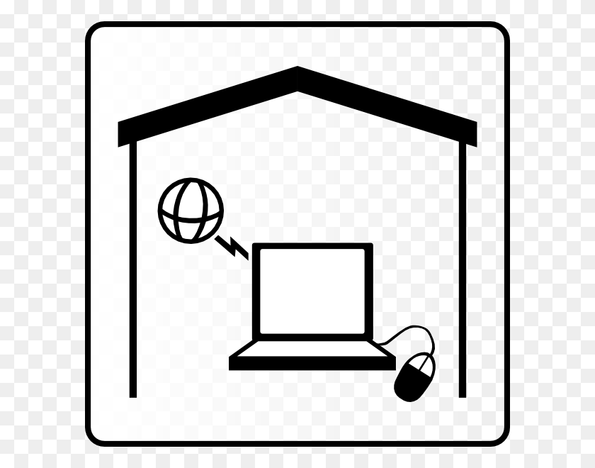 600x600 Icon Has Internet In Room Internet Clipart Black And White, Mailbox, Letterbox, Text HD PNG Download