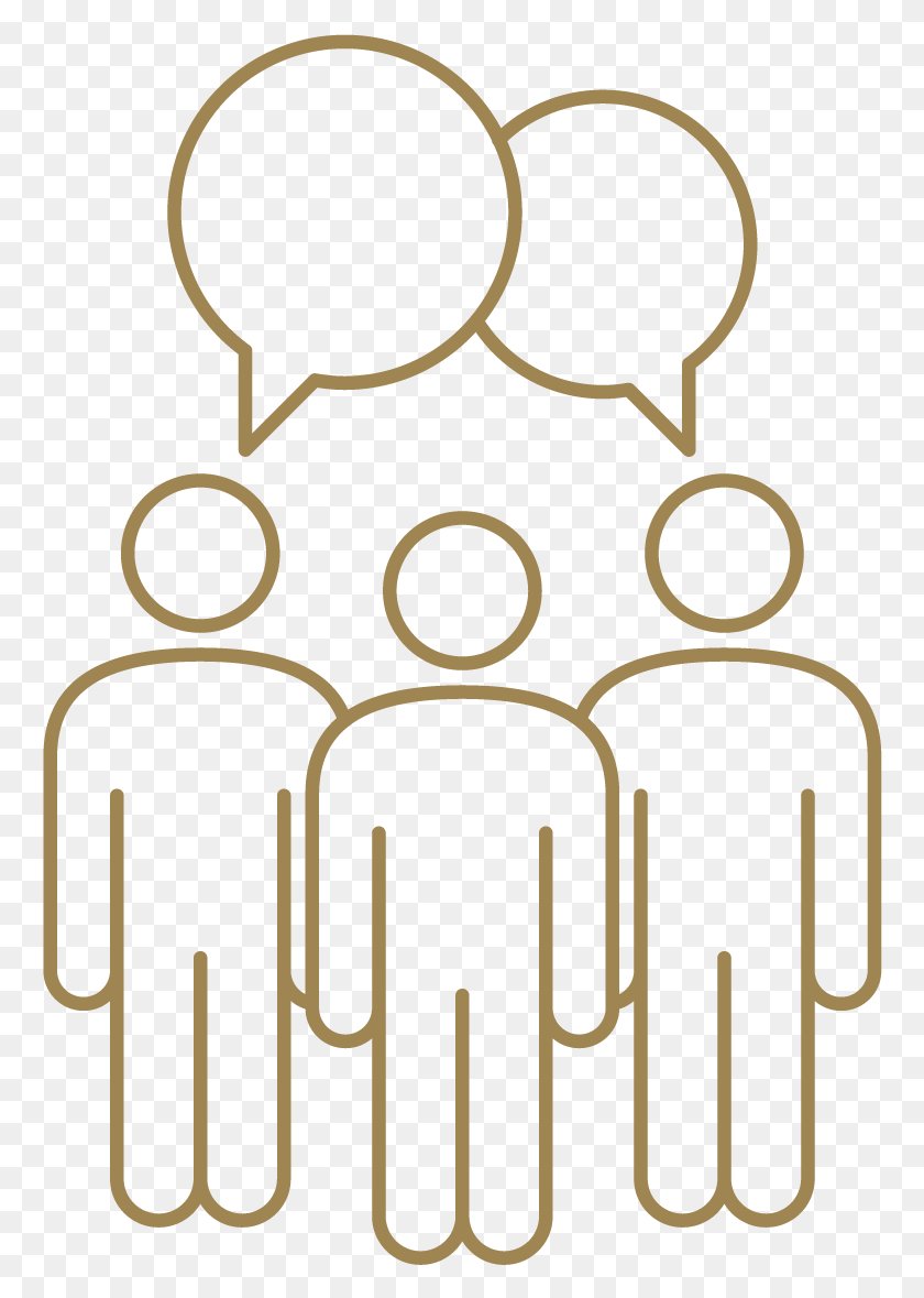 764x1119 Icon Of A Group Of People Talking, Text, Label, Alphabet HD PNG Download