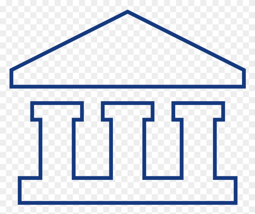 787x651 Icon Of Building With Columns, Housing, Triangle, Animal HD PNG Download