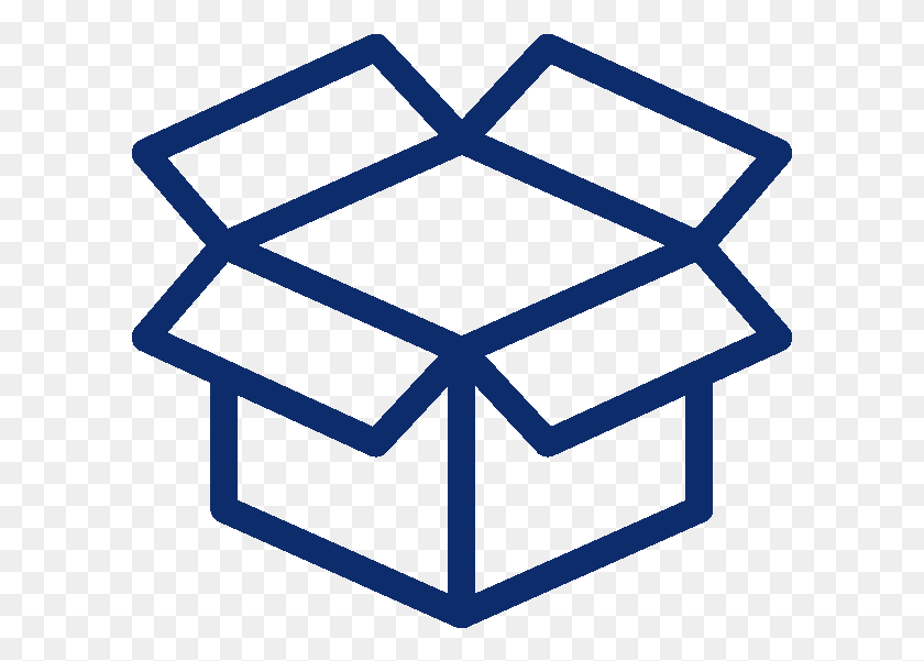 601x541 Icon Of Cardboard Box Box Icon White, Star Symbol, Symbol, Rug HD PNG Download