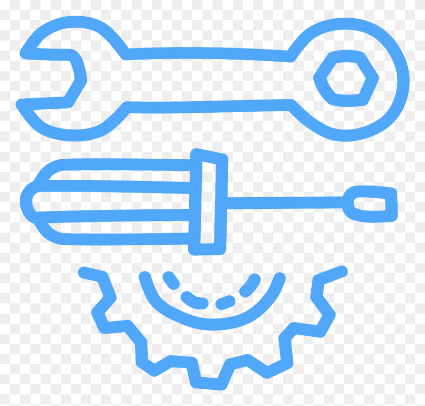 1191x1135 Icon Of Tools Vector Graphics, Key, Stencil, Wrench HD PNG Download