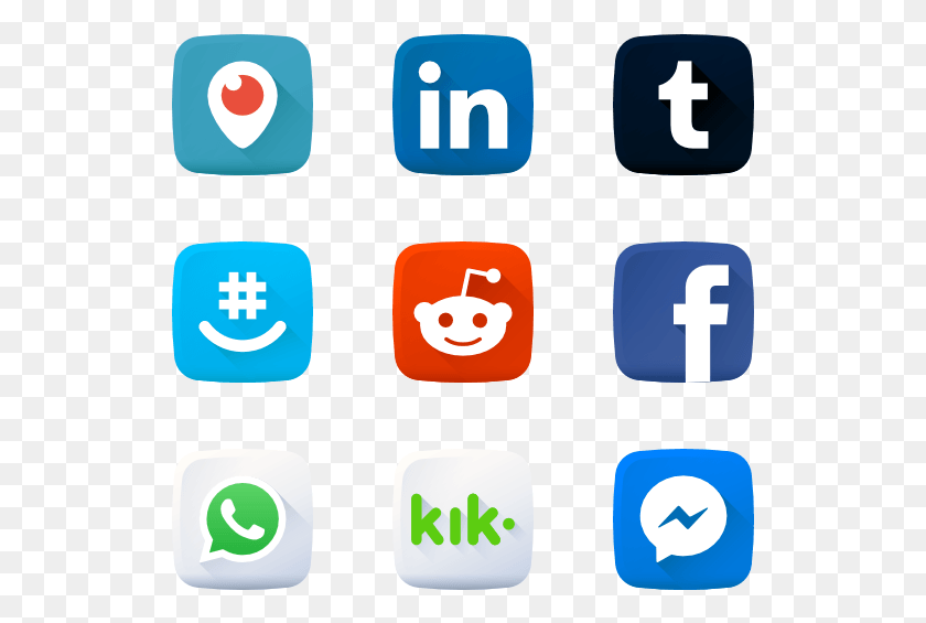 529x505 Icon Packs Vector Svg Psd Eps Social Media Icons Flat, Number, Symbol, Text HD PNG Download