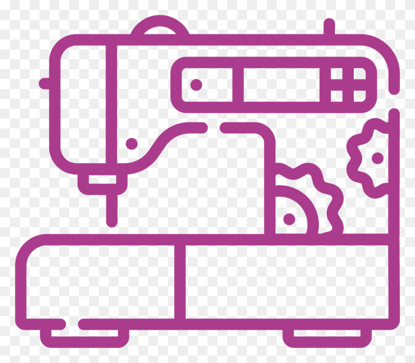 922x798 Icon Sewing Machine Pink, Label, Text, Sewing HD PNG Download