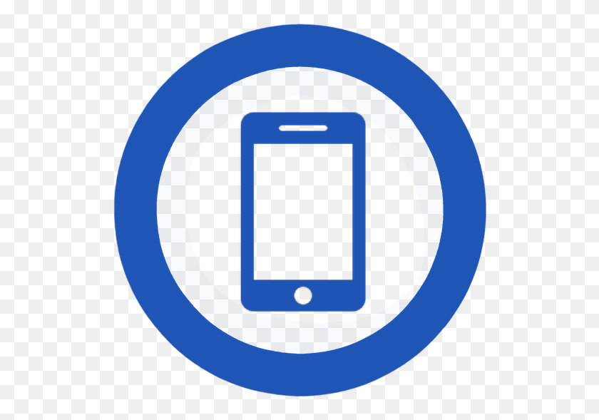 528x529 Icon Smartphone Blue Flat Food And Drinks Allowed Sign, Electronics, Phone, Mobile Phone HD PNG Download