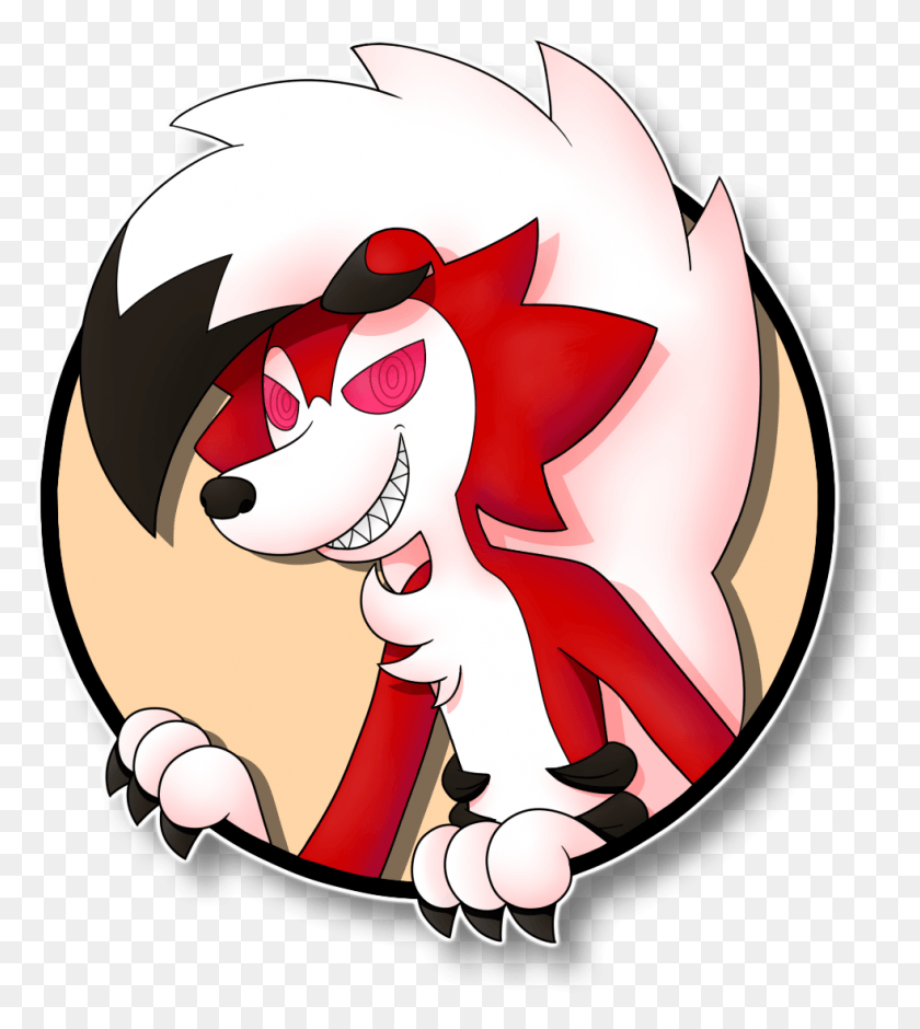 982x1109 Icon That I Made Of Lycanroc I Hope And Like It Cartoon, Cupid, Logo, Symbol HD PNG Download
