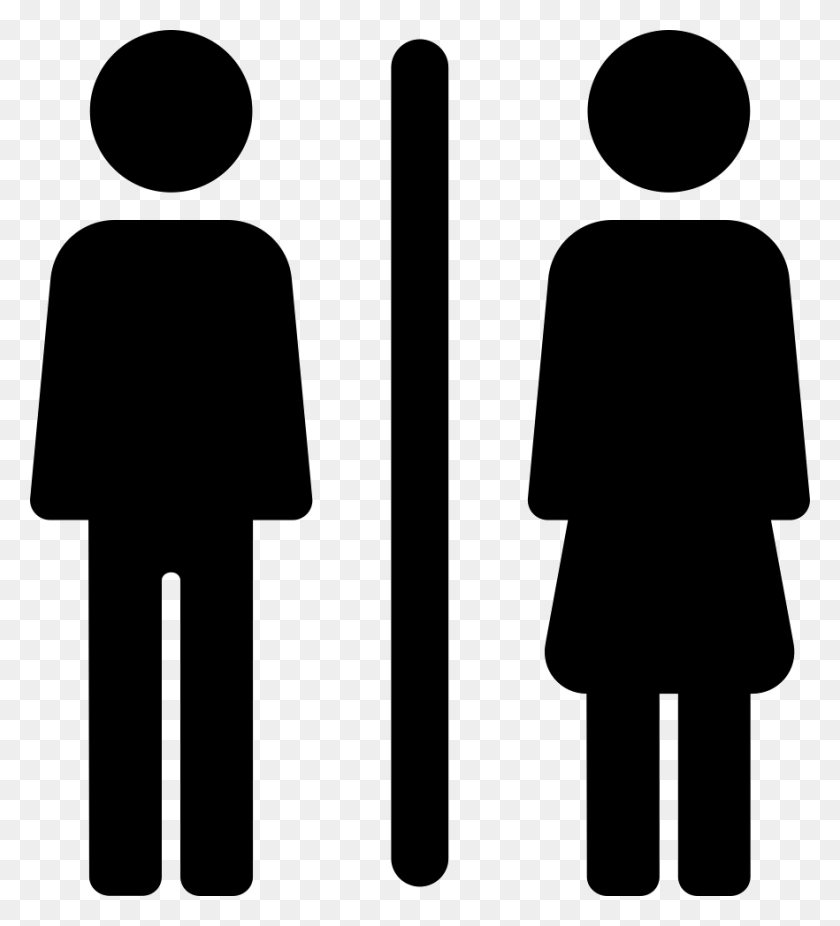 882x980 Icon Toilet Toilet Sign Icon, Symbol, Sign HD PNG Download