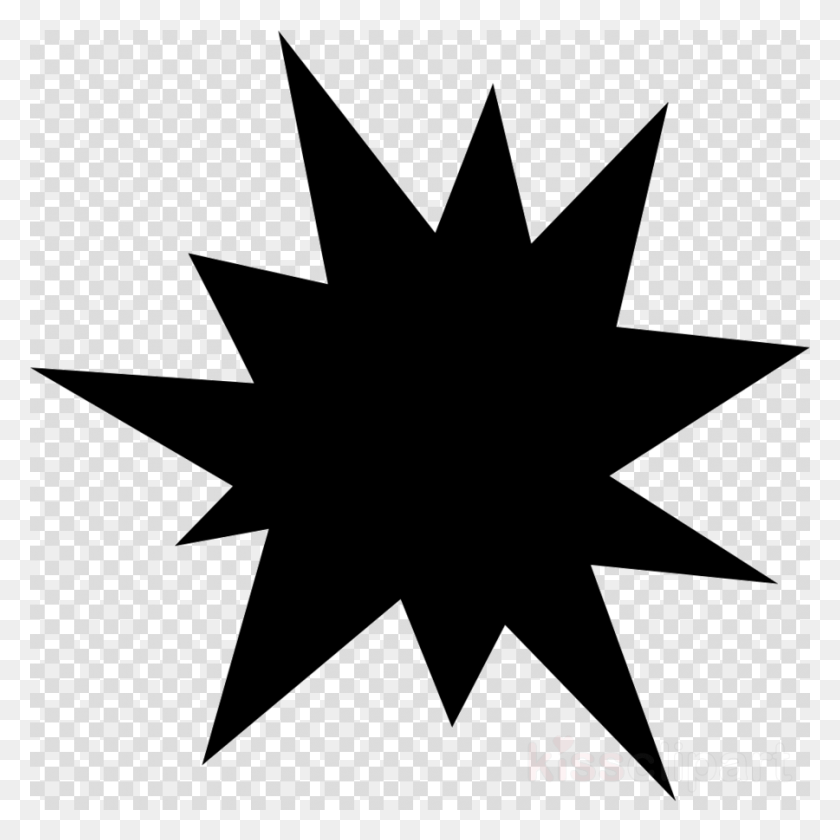 900x900 Icone Explosion Clipart Computer Icons Clip Art Star Vector No Background, Leaf, Plant, Texture HD PNG Download