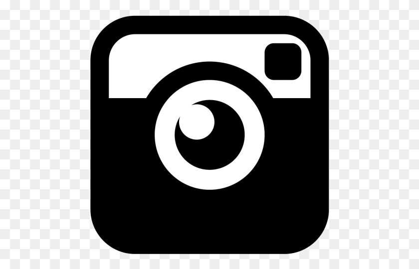 481x480 Логотип Icone Instagram Preto Instagram Hitam Putih, Камера, Электроника, Цифровая Камера Hd Png Скачать
