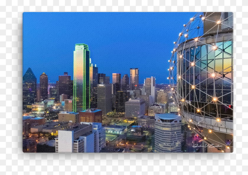 872x595 Iconic Dallas Sunset Canvas City Of Dallas, Urban, Building, Town HD PNG Download