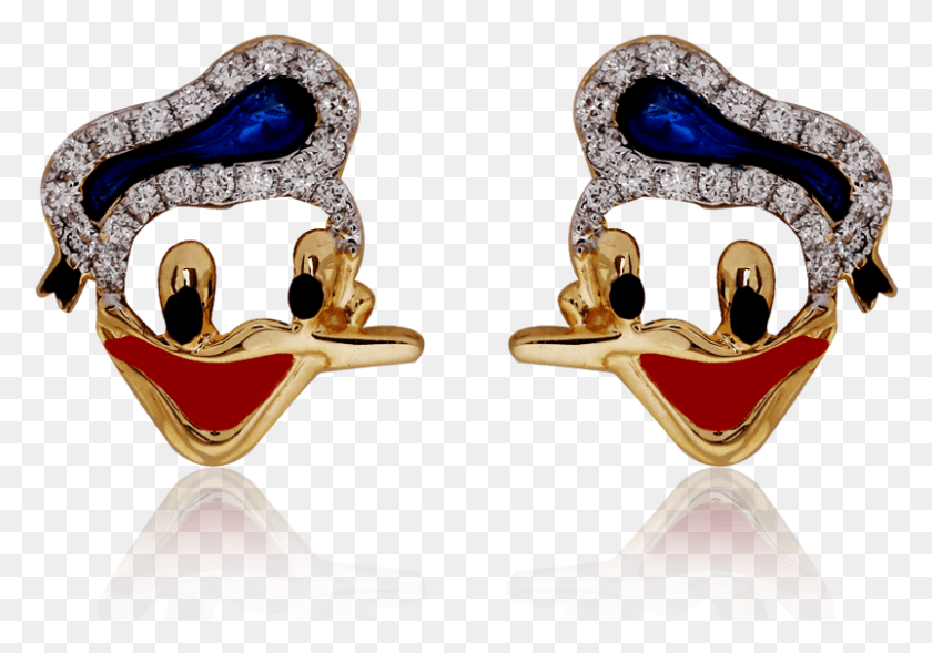 802x544 Iconic Donald Duck Enamel Earrings Earrings, Accessories, Accessory, Jewelry HD PNG Download