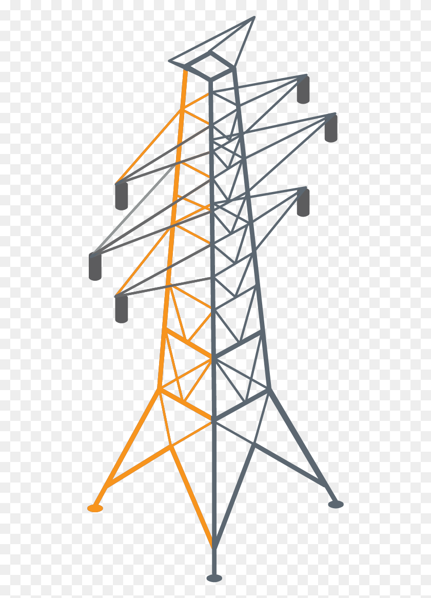501x1105 Iconos Fluxsolar 01 Transmission Tower, Power Lines, Cable, Electric Transmission Tower HD PNG Download