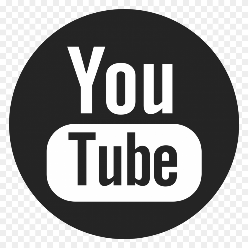 1381x1381 Значки Кнопка Youtube Подписаться Компьютерный Дизайн Логотип Значки Youtube Черно-Белые, Этикетка, Текст, Лицо Hd Png Скачать