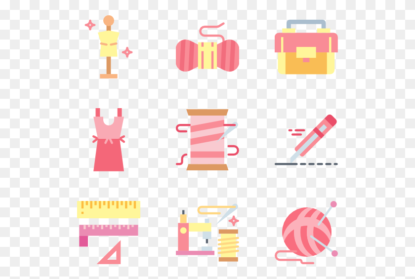 529x505 Icons Free Vector Sewing Transparent Background, Label, Text, Weapon HD PNG Download