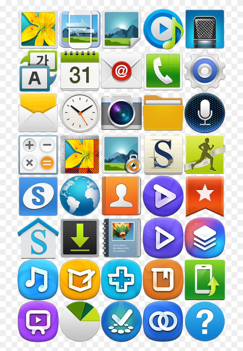 720x1152 Icons From Galaxy S4 Icon Pack, Number, Symbol, Text HD PNG Download