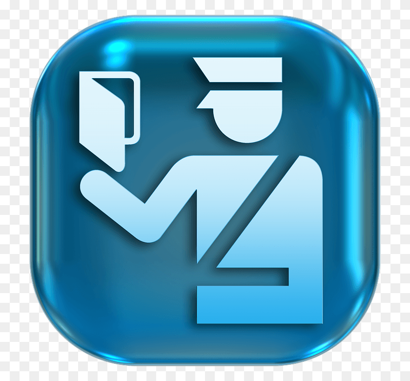 720x720 Descargar Png Iconos De Símbolos De Control De Pasaportes Símbolo De Inmigración De La Policía Png