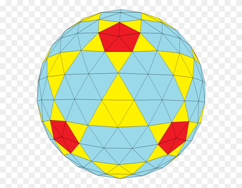 587x594 Icosahedron To Geodesic Polyhedron, Sphere, Diamond, Gemstone HD PNG Download
