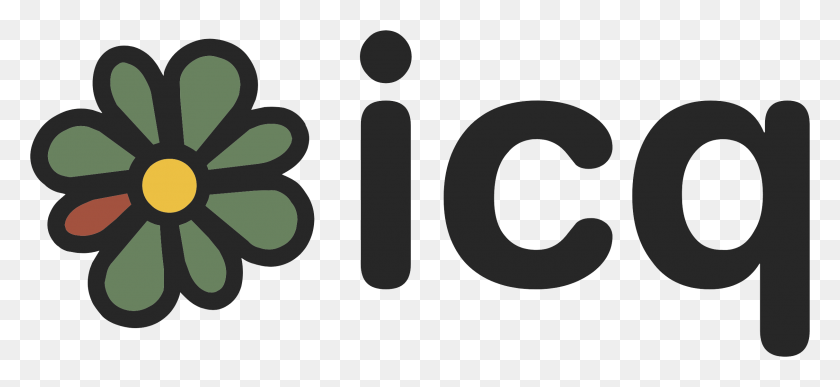 2428x1018 Icq Logo Image With Transparent Background Aol Transparent Introduction To Instant Messaging, Symbol, Text, Number HD PNG Download