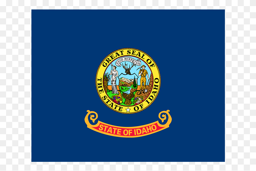 636x501 Descargar Png / Bandera Del Estado De Idaho, Logotipo, Símbolo, Marca Registrada Hd Png