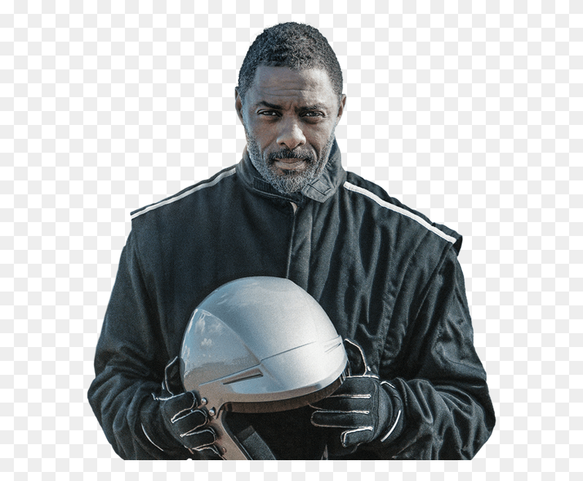 590x633 Idris Elba Luther Television Show Human Behavior Idris Elba No Limits, Clothing, Apparel, Helmet HD PNG Download