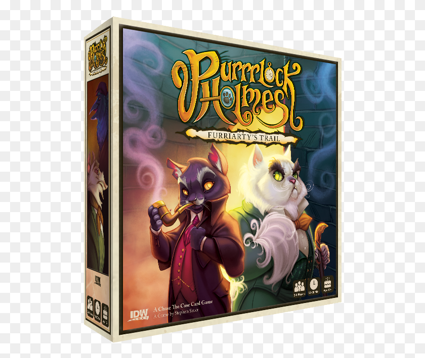 511x649 Idw Games Purrrlock Holmes Furriarty39s Trail, Poster, Advertisement, Person HD PNG Download