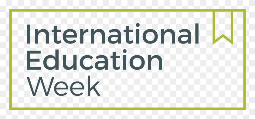2413x1035 Iew Green International Education Week Logo 2018, Text, Alphabet, Word HD PNG Download