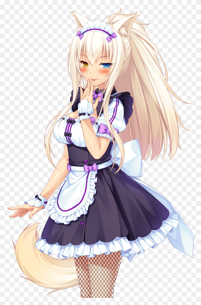 1248x1943 If Coconut Was The One Who Tasted Cashew39s Custard Nekopara Coconut Maid Outfit, Comics, Book, Doll HD PNG Download