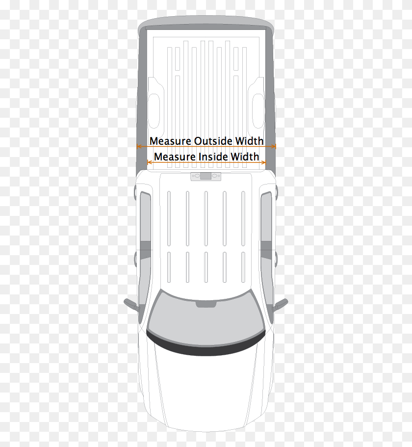 337x851 If The Inside Width Is At Least Truck Top View Transparent, Text, Cushion, Chair HD PNG Download