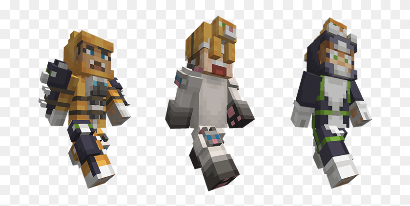 686x363 If You Like Playing Minecraft In Multiplayer With A Minecraft Mini Game Heroes Skin Pack, Toy, Robot HD PNG Download