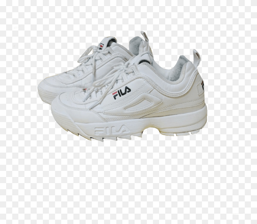 751x674 If You Use My Pngs And Post It On Instagram Tag Sadpngs White Fila Shoes, Shoe, Footwear, Clothing HD PNG Download