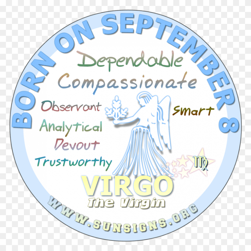 793x793 If Your Birthday Is September 8th You Are A Virgo 17 September Birthday Personality, Label, Text, Word HD PNG Download