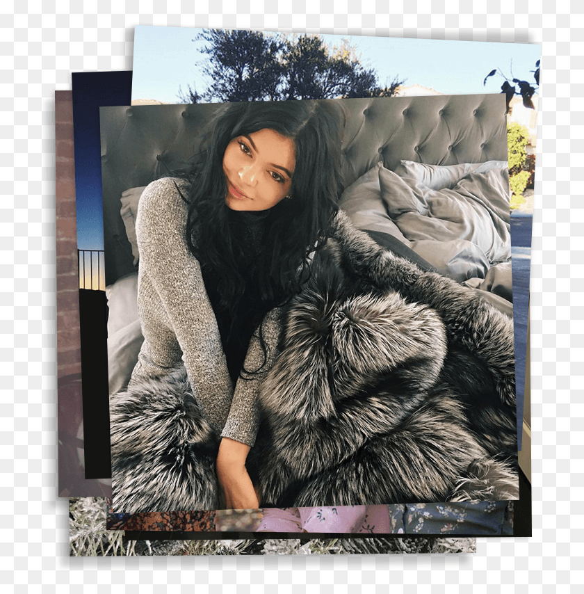 722x794 Ig Saturday Kylie Instagram Poses At Home, Clothing, Advertisement, Collage HD PNG Download