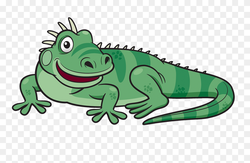 1000x625 Ящерица Игуана Игуана En Dibujos Animados, Рептилия, Животное, Зеленая Ящерица Png Скачать