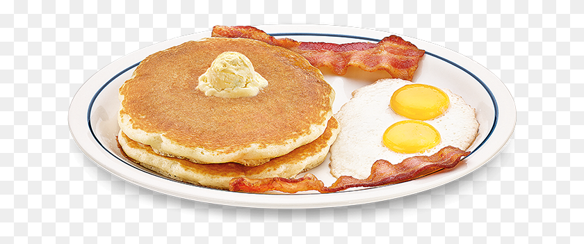 648x291 Ihop Elizabeth Nj Bacon And Eggs Pancakes, Bread, Food, Meal HD PNG Download
