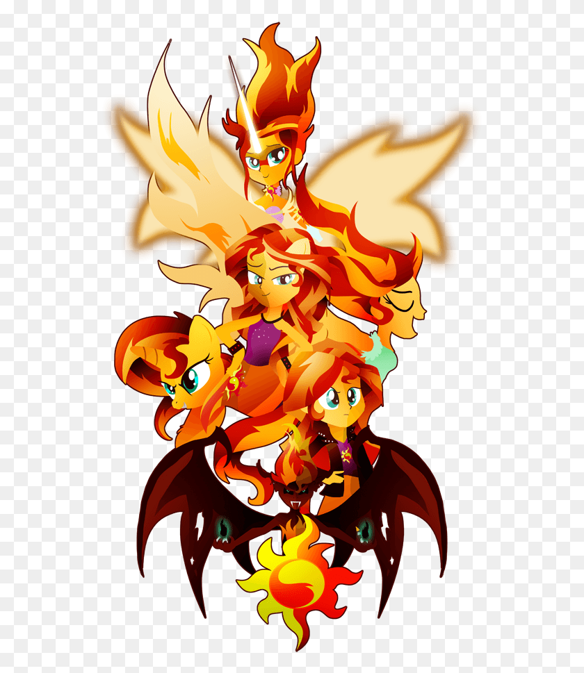 551x909 Ii Art Cutie Mark Daydream Shimmer Equestria Girls Twilight Sparkle And Flash Sentry Equestria Girl, Dragon, Graphics HD PNG Download