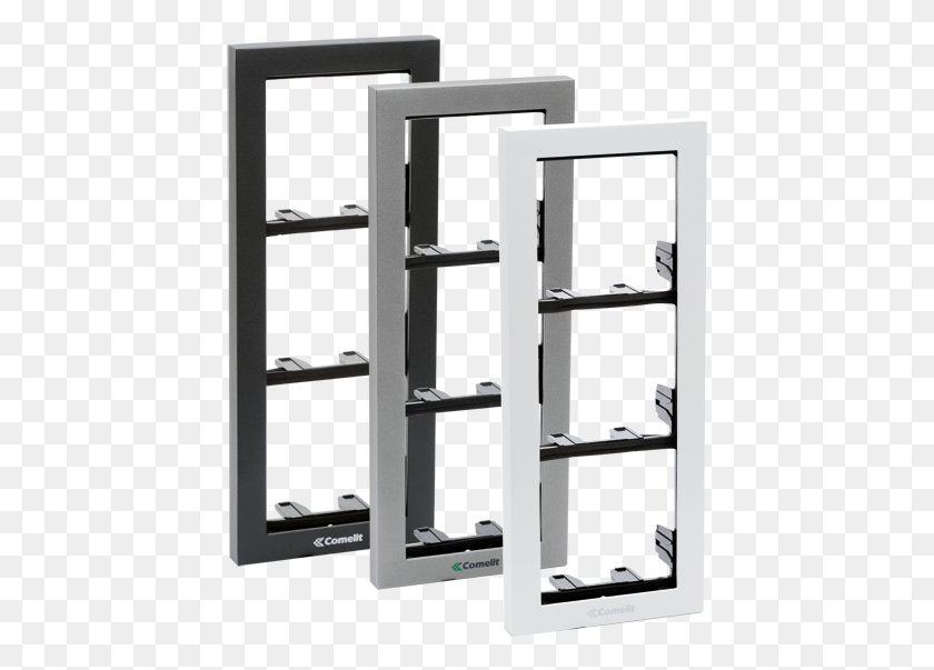 433x543 Ikall Series 4 Modules Holder Frame Silver Frame Shelf, Furniture, Cupboard, Closet HD PNG Download