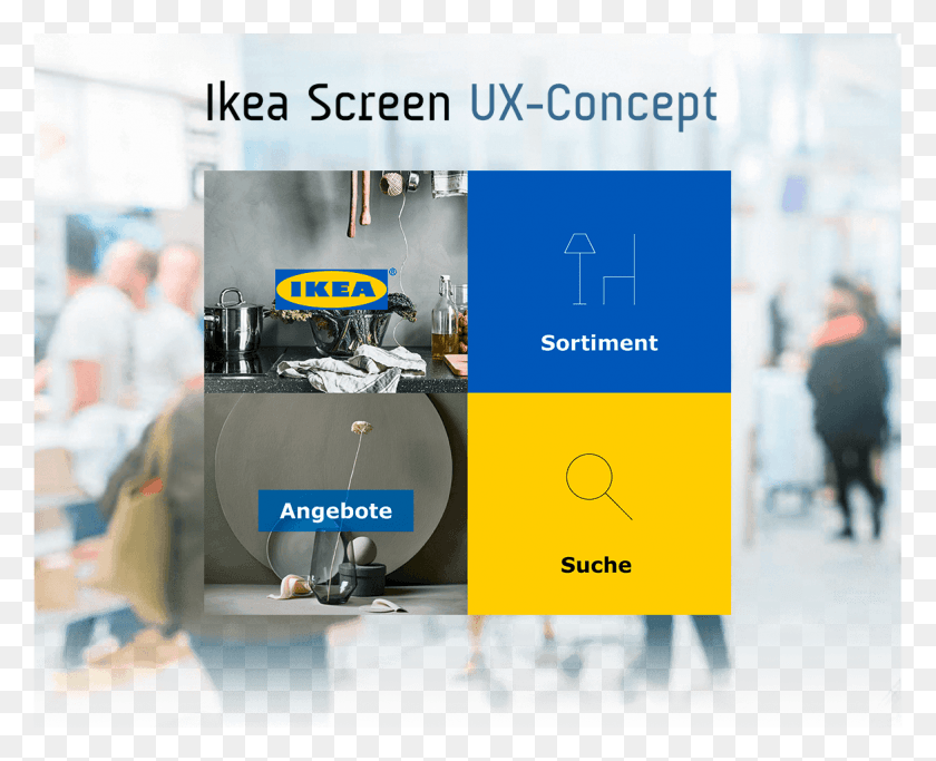 1171x936 Ikea Screen Ux Concept Ikea Ux, Человек, Реклама, Плакат Hd Png Скачать