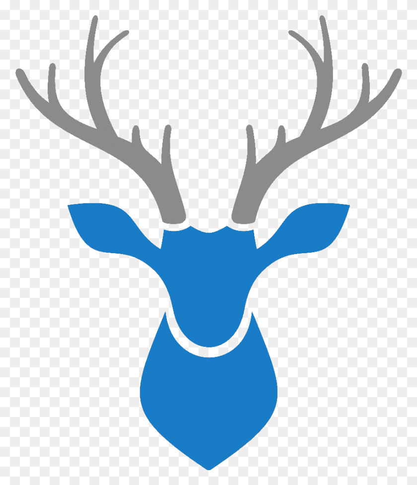 851x1001 Ikonerdeer Logo Cerf, Antler, Deer, Wildlife Descargar Hd Png