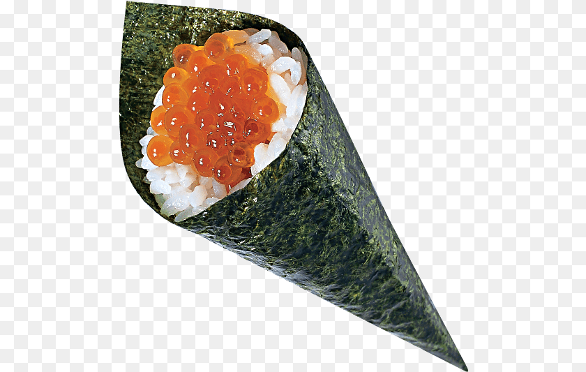 Ikura Hand Roll, Dish, Food, Meal, Grain Clipart PNG