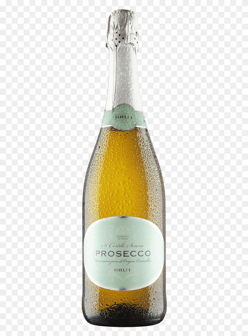 290x1077 Il Cortile Sereno Prosecco Brut Beer Bottle, Beer, Alcohol, Beverage HD PNG Download