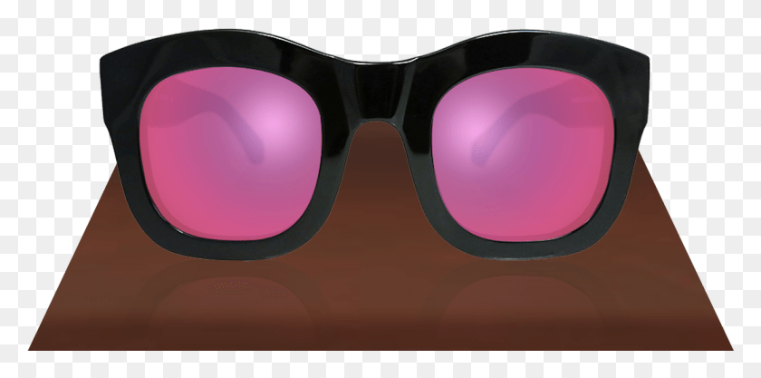 1115x511 Illesteva Hamilton Black With Pink Mirrored Lenses Reflection, Glasses, Accessories, Accessory HD PNG Download