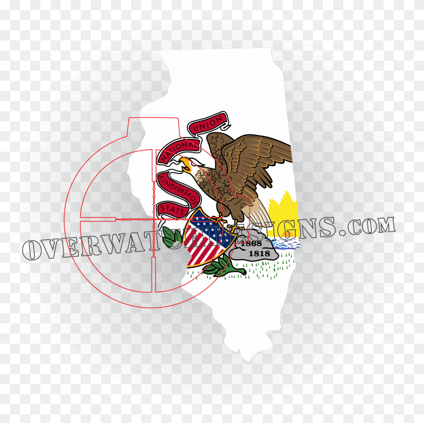 2150x2142 Illinois State Outline Printable Illinois State Flag, Astronomy, Outer Space, Universe HD PNG Download