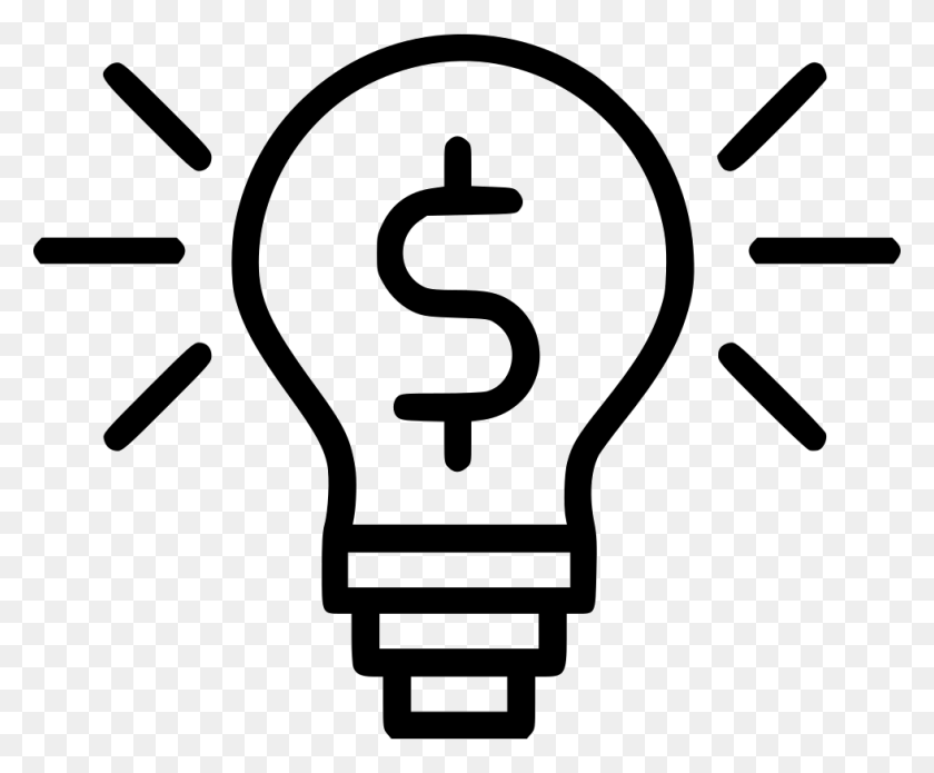 980x798 Illuminated Lightbulb Dollar Sign Comments Creative Thinking Icon, Light, Gas Pump, Pump HD PNG Download