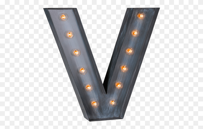 486x474 Illuminated Marquee Letter V Sconce, Text, Mobile Phone, Phone HD PNG Download